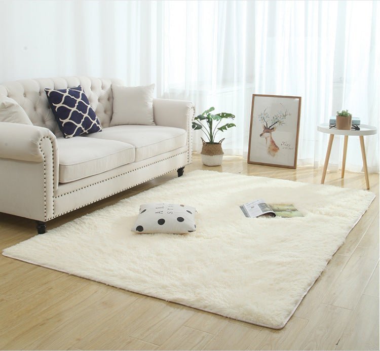 Silky Fluffy Living Room Rug - Casatrail.com