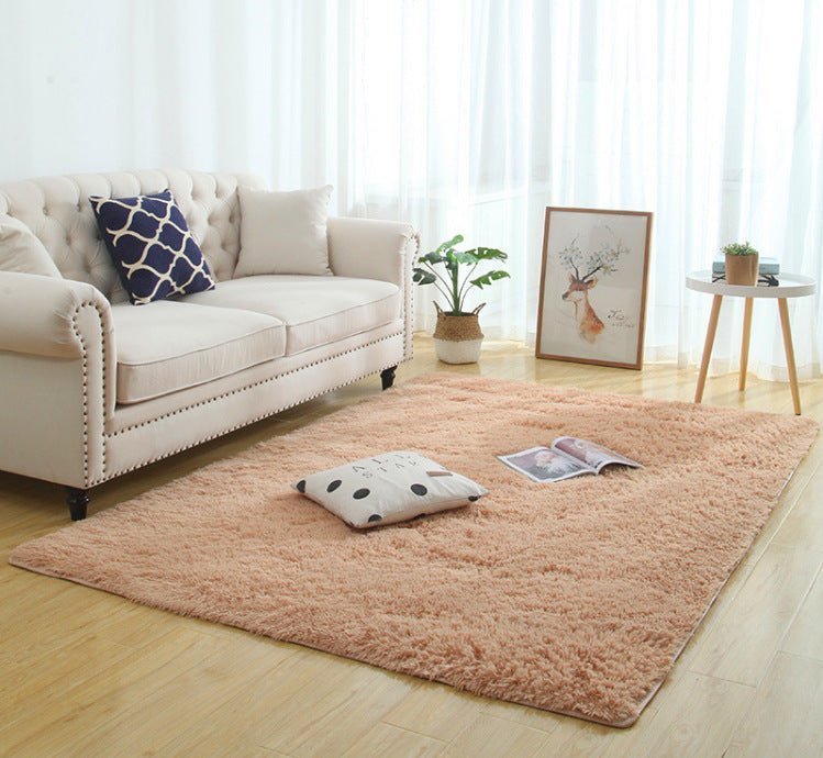 Silky Fluffy Living Room Rug - Casatrail.com