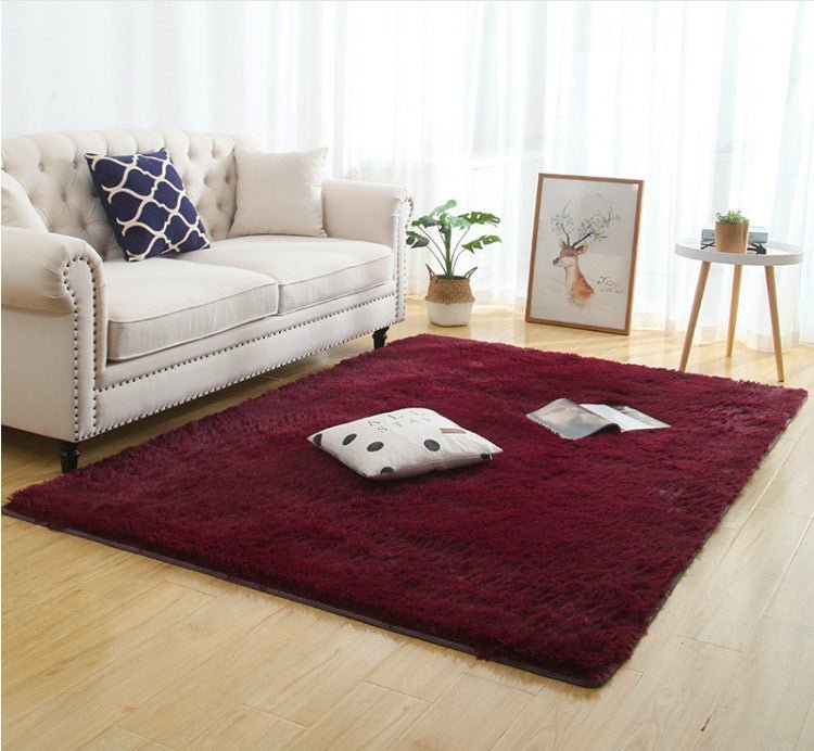Silky Fluffy Living Room Rug - Casatrail.com