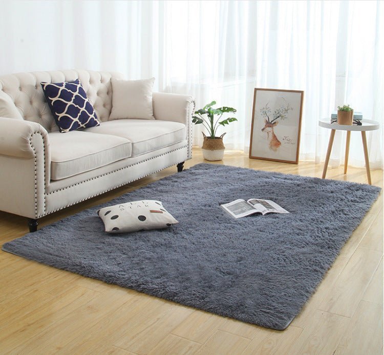 Silky Fluffy Living Room Rug - Casatrail.com
