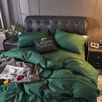 Thumbnail for Solid Blue Duvet Cover Set - Flat Sheet with Pillowcases - Casatrail.com