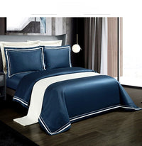 Thumbnail for Solid Color Cotton Quilt Cover - Four - piece Bedding Set - Casatrail.com