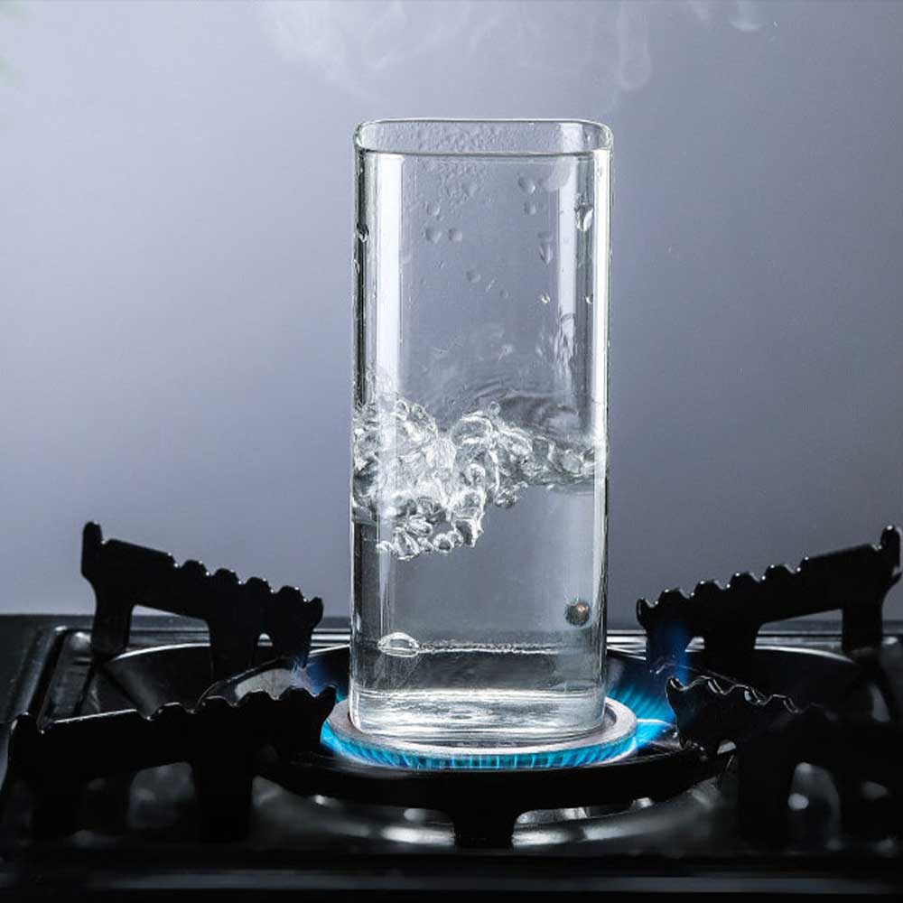 Square Simple Glass Cup - Transparent - Casatrail.com
