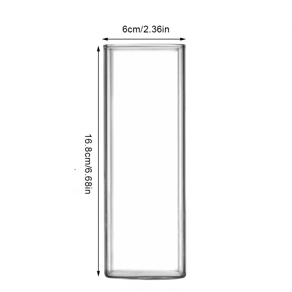 Square Simple Glass Cup - Transparent - Casatrail.com
