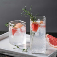 Thumbnail for Square Simple Glass Cup - Transparent - Casatrail.com