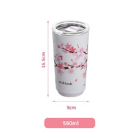 Thumbnail for Stainless Steel Cherry Blossom Thermal Mug With Lid - Casatrail.com