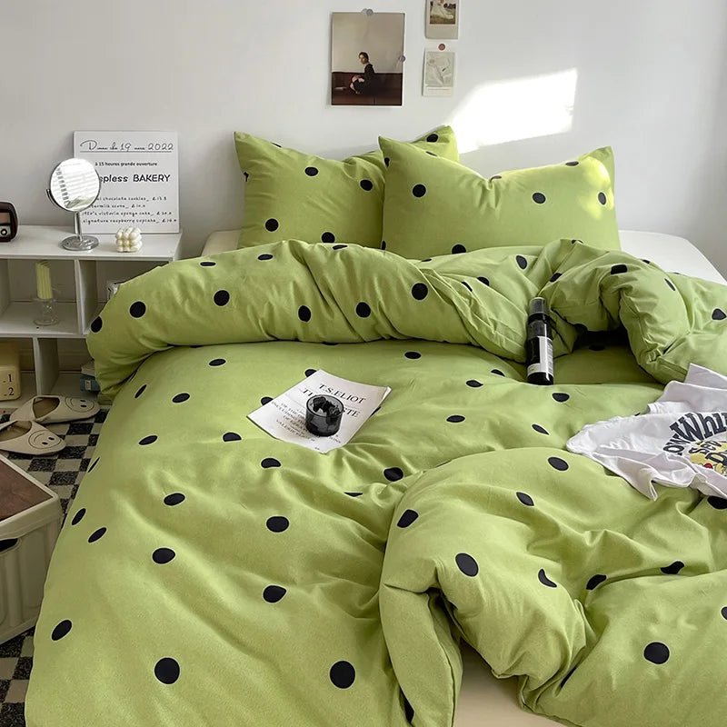 Stripe Bedding Comforter Set with Pillowcase & Bed Sheet - Casatrail.com