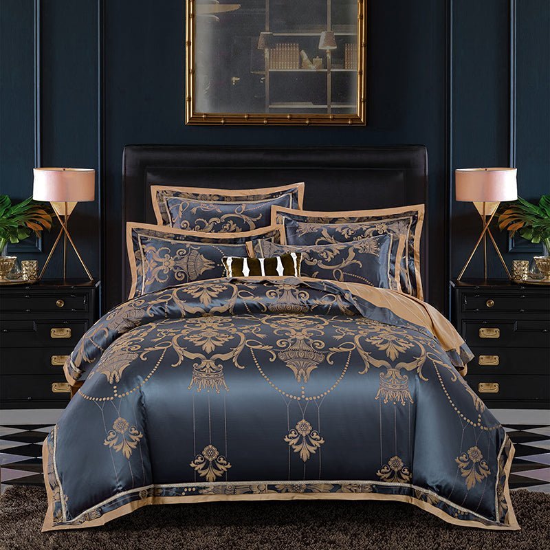 Tencel Cotton Satin Jacquard Bedding Set - Multi - piece - Casatrail.com