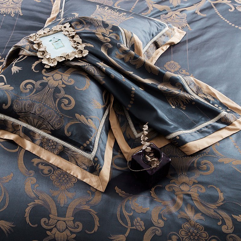 Tencel Cotton Satin Jacquard Bedding Set - Multi - piece - Casatrail.com