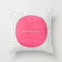 Thumbnail for PINK HELLO BEAUTIFUL POLKA DOTS Pillow