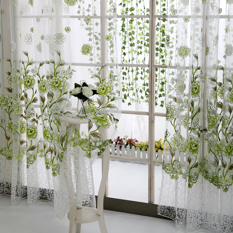 Tulle Curtain - Romantic Butterfly Pattern - Casatrail.com