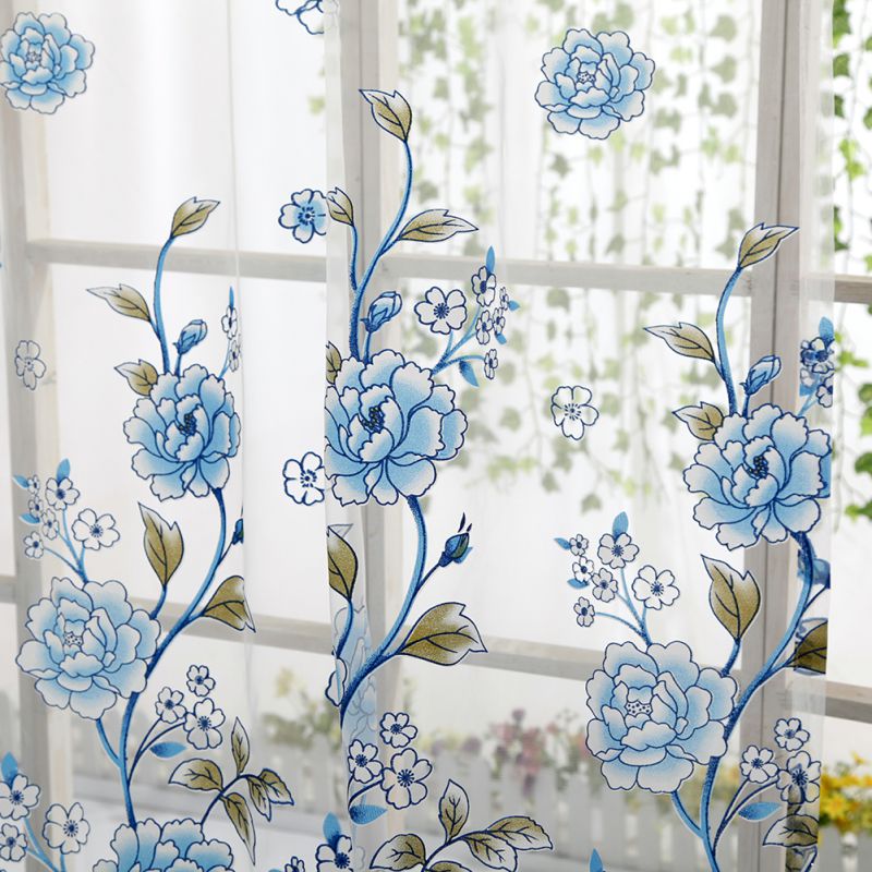 Tulle Curtain - Romantic Butterfly Pattern - Casatrail.com