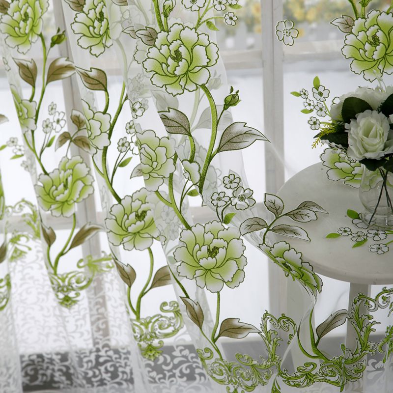 Tulle Curtain - Romantic Butterfly Pattern - Casatrail.com