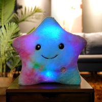 Thumbnail for Vibrant LED Star Pillow - Soft and Colorful - Casatrail.com
