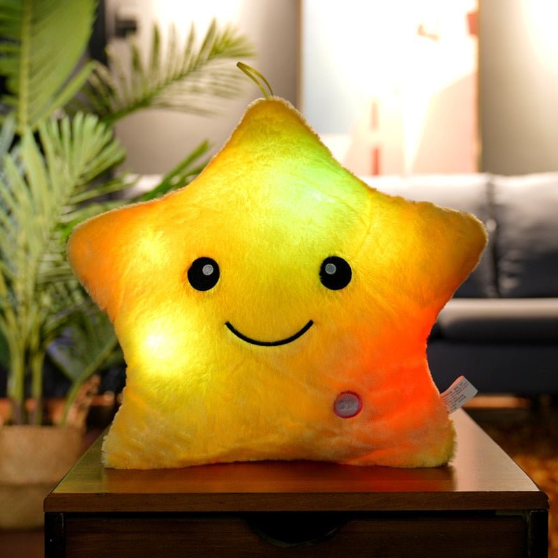 Vibrant LED Star Pillow - Soft and Colorful - Casatrail.com