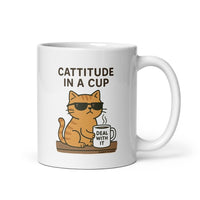 Thumbnail for Cattitude in a Cup Novelty Mug