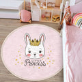 Princess Girl Kids Room Round Rug