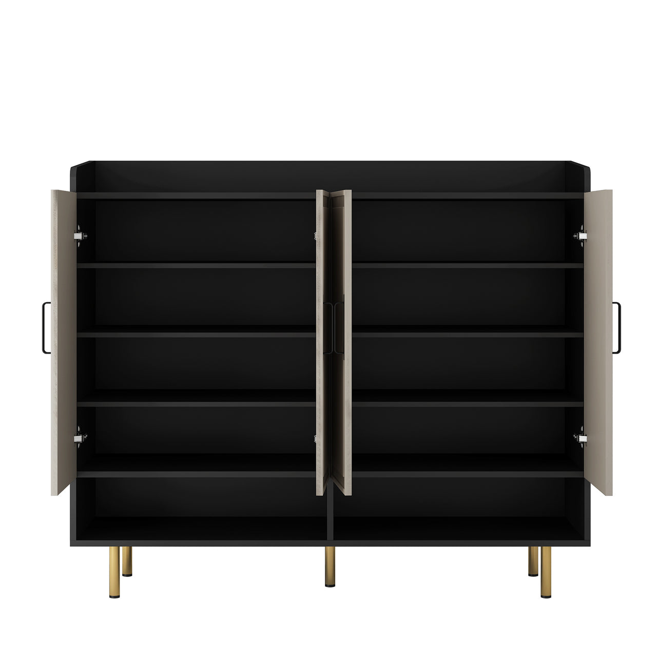 Sideboard Cabinet With 4 Doors & Adjustable Shelves
