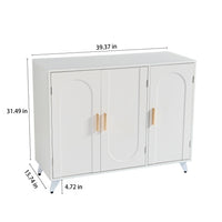 Thumbnail for Sideboard Buffet Cabinet With 3 Doors And Removable Shelves