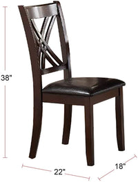 Thumbnail for 7pcs Dining Set Dining Table 6 Side Chairs
