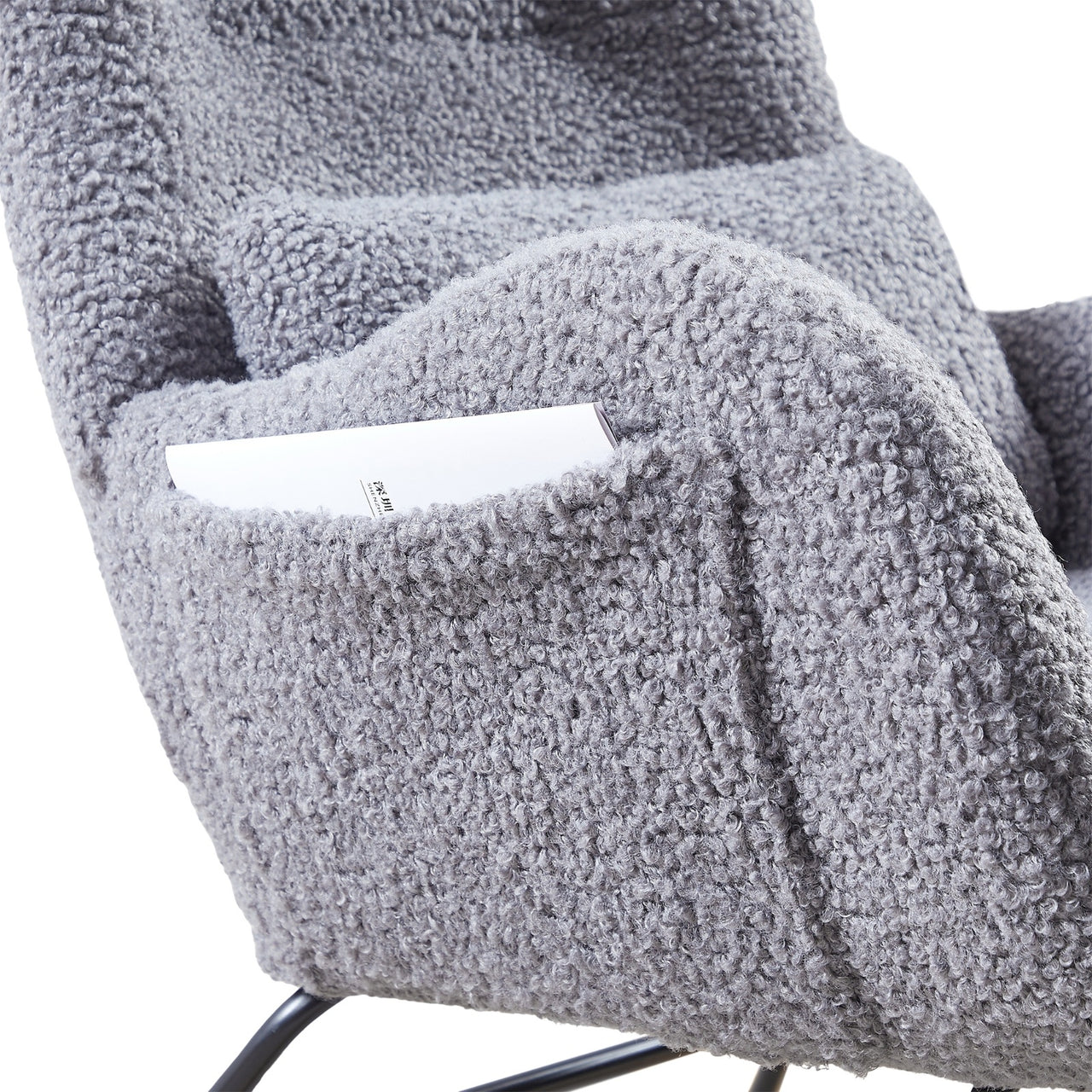 Modern Rocking Chair With High Backrest
