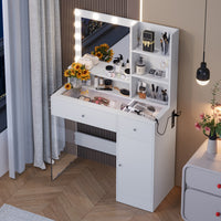 Thumbnail for Dressing Table With 2 Drawers And Cabinet