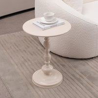 Thumbnail for Vintage Metal Coffee Table – Round Accent End Table for Small Spaces