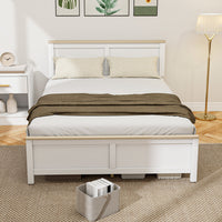 Thumbnail for Queen Platform Bed Frame With Headboard And Footboard