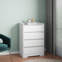 Thumbnail for 4 Drawer Modern Wooden Cabinet With Sturdy Frame