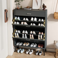Thumbnail for Shoe Storage Shelves, Grey