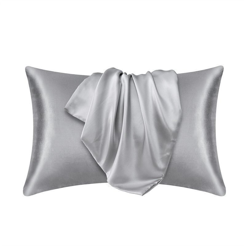 100% Silk Pillow Cover Satin Comfortable Case - Casatrail.com