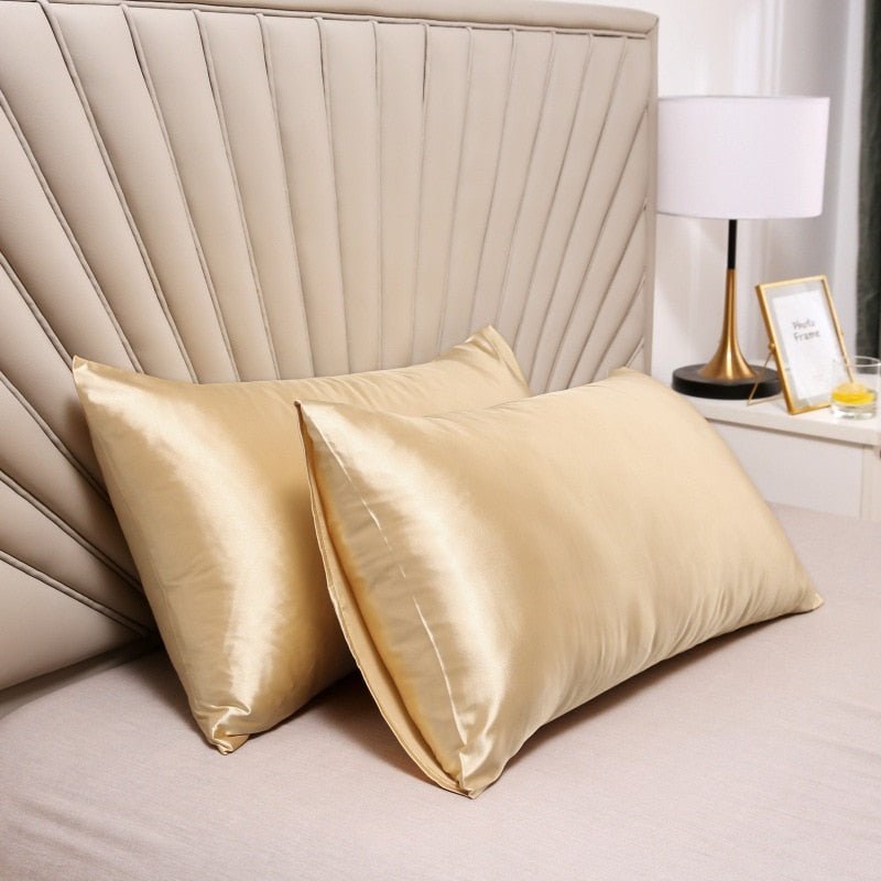 100% Silk Pillow Cover Satin Comfortable Case - Casatrail.com