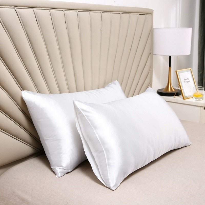 100% Silk Pillow Cover Satin Comfortable Case - Casatrail.com