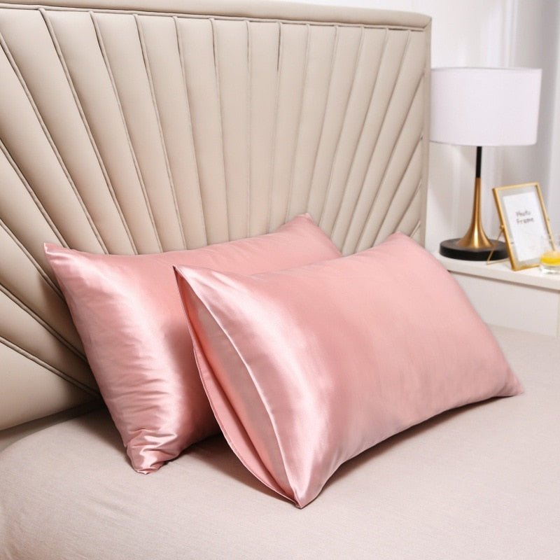 100% Silk Pillow Cover Satin Comfortable Case - Casatrail.com