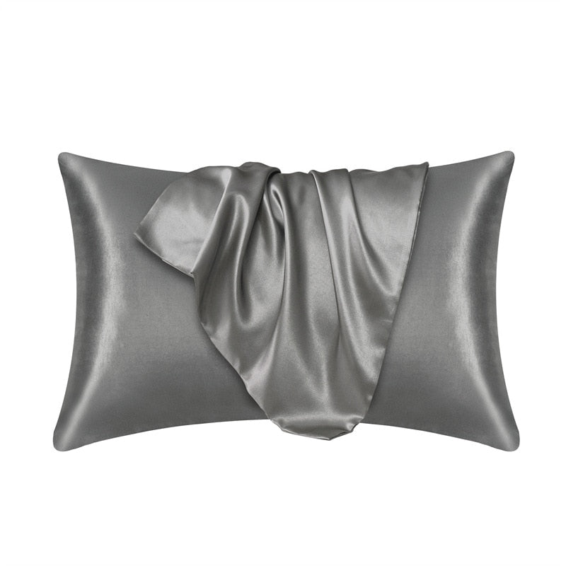 100% Silk Pillow Cover Satin Comfortable Case - Casatrail.com