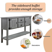Thumbnail for Solid Wood Sideboard Console Table