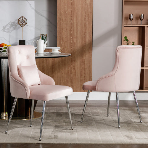 Upholstered Armchair for Living Room With Lumbar Cushion