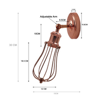 Thumbnail for Retro Rose Gold Wall Lamp