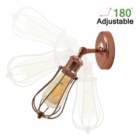 Thumbnail for Retro Rose Gold Wall Lamp
