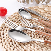 Thumbnail for 16 Pieces Wooden Handle Cutlery Set - Casatrail.com