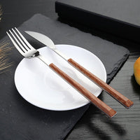 Thumbnail for 16 Pieces Wooden Handle Cutlery Set - Casatrail.com