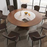 Thumbnail for 1.8m Solid Wood Round Table with 8 Chairs - Casatrail.com