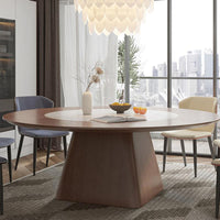 Thumbnail for 1.8m Solid Wood Round Table with 8 Chairs - Casatrail.com