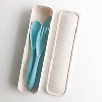 Thumbnail for Reusable Wheat Straw Cutlery Set