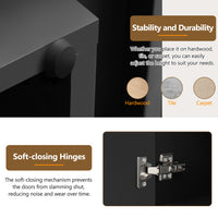Thumbnail for Wave Doors, Ample Storage Space, Sideboard