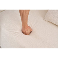 Thumbnail for Grey Compression Sofa with Chaise Lounge & 4 Pillows
