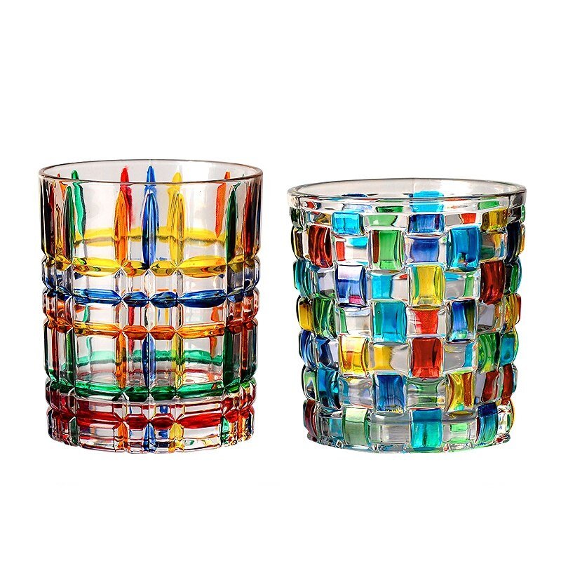 2 Pcs Italy Zecchin Design Crystal Whiskey Cups - Casatrail.com