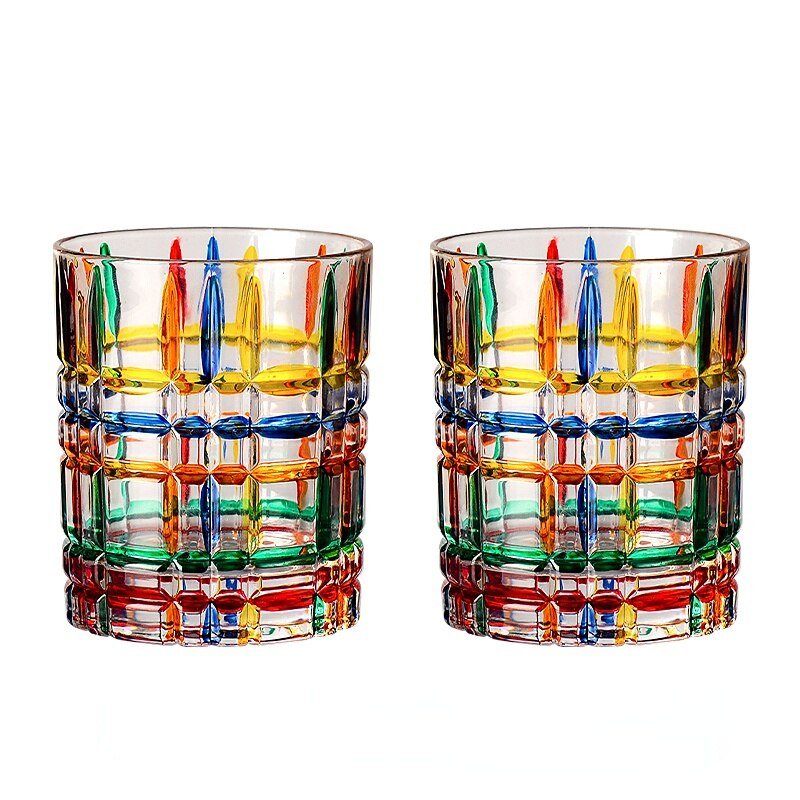 2 Pcs Italy Zecchin Design Crystal Whiskey Cups - Casatrail.com