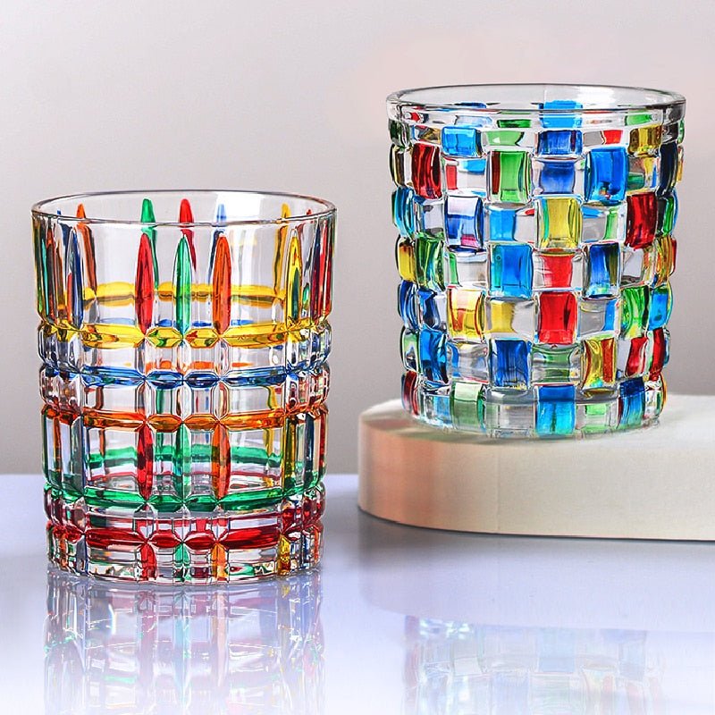 2 Pcs Italy Zecchin Design Crystal Whiskey Cups - Casatrail.com