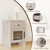 Thumbnail for Nightstand With Drawer And Cabinet